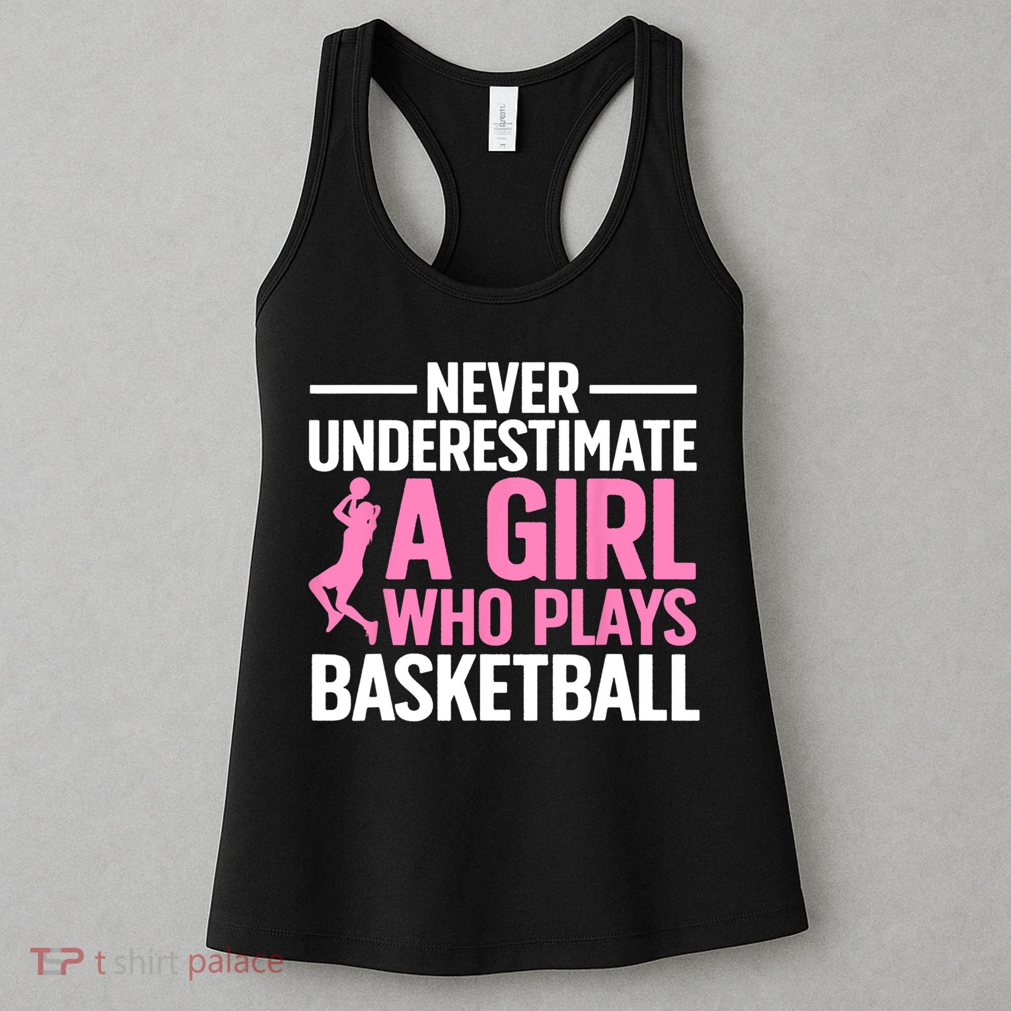 Funny Basketball Art For Girls Teens Basketball Player Women's Tank Top
