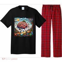 Funny Brain Adventure AlzheimerS Patients And Caregivers Gift Pajama Set thumb 0