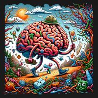 Funny Brain Adventure AlzheimerS Patients And Caregivers Gift Ornament thumb 1