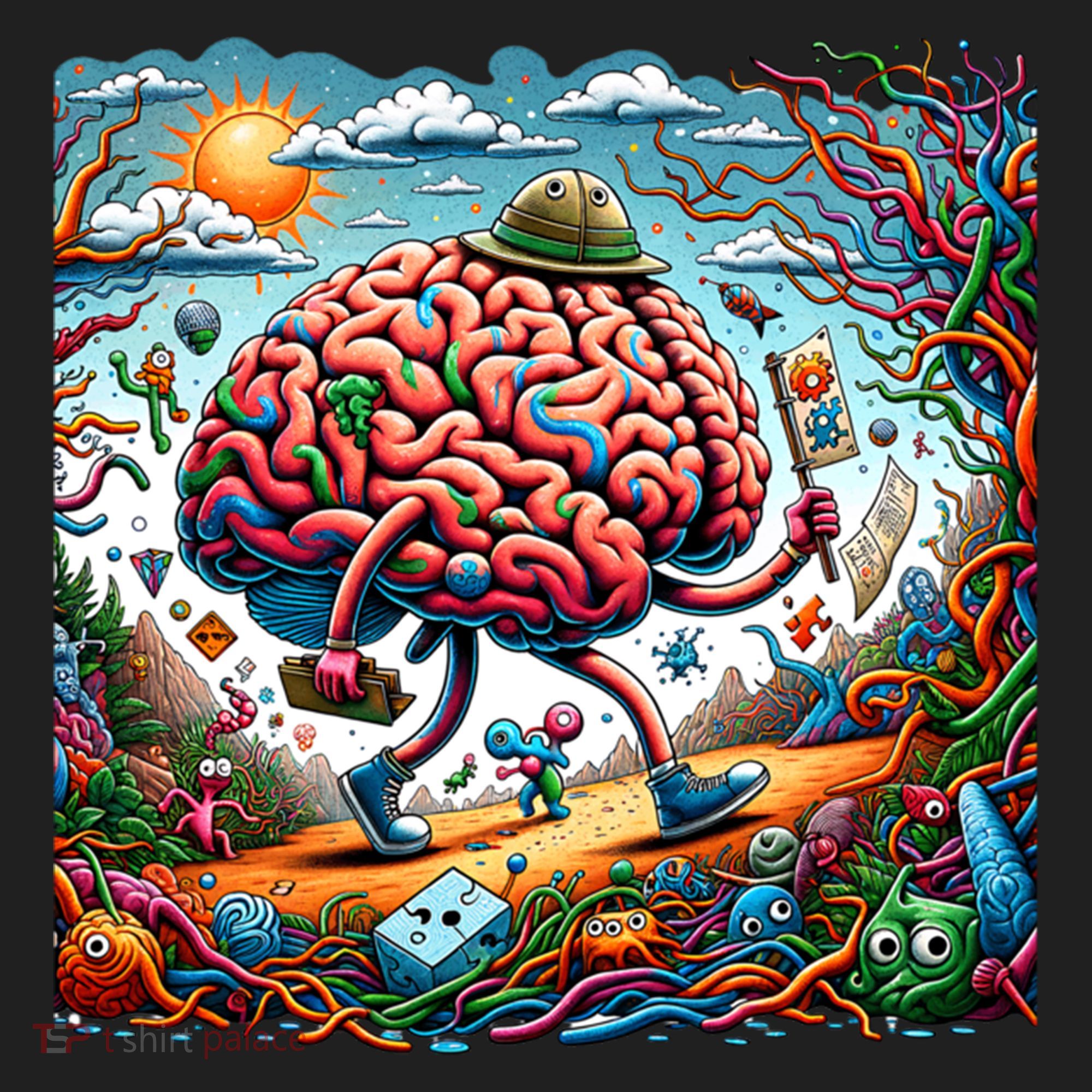 Funny Brain Adventure AlzheimerS Patients And Caregivers Gift Hat