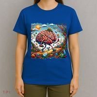 Funny Brain Adventure AlzheimerS Patients And Caregivers Gift T-Shirt thumb 4