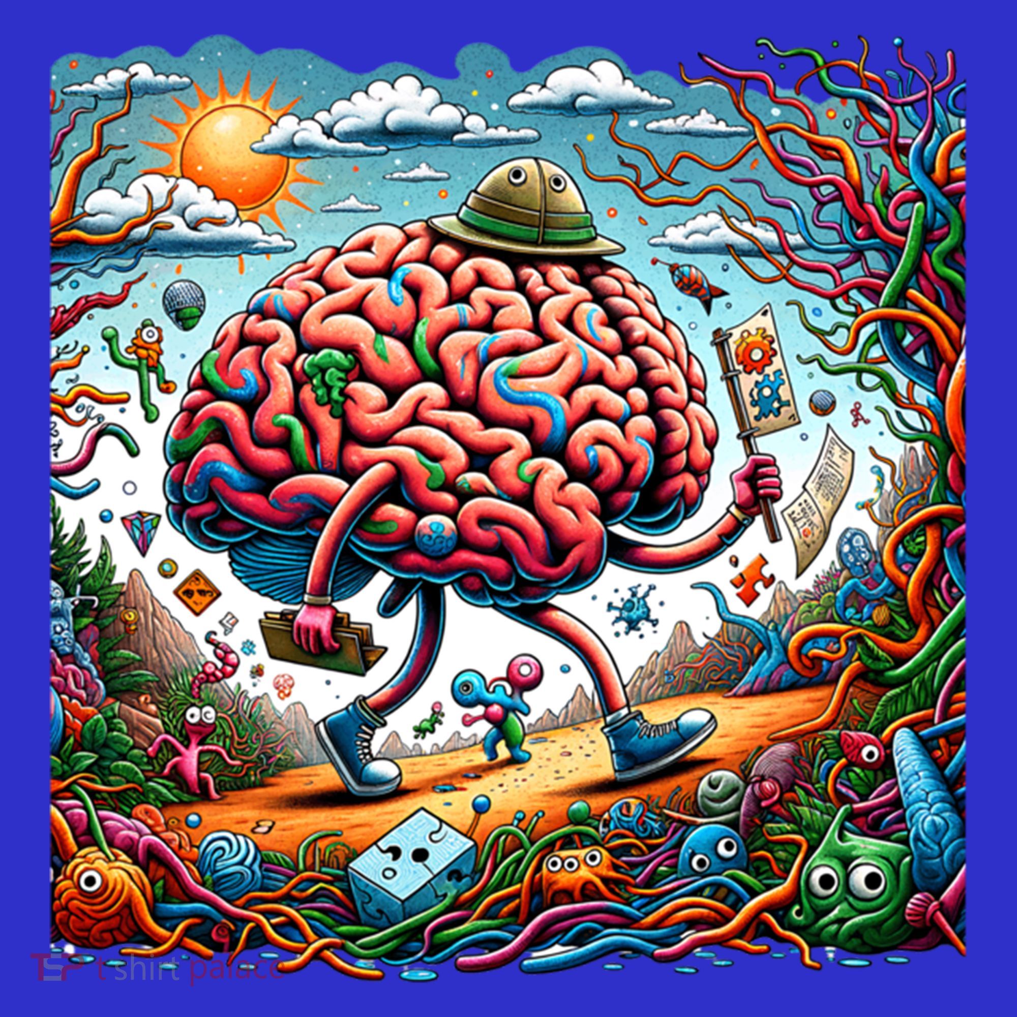Funny Brain Adventure AlzheimerS Patients And Caregivers Gift Mousepad