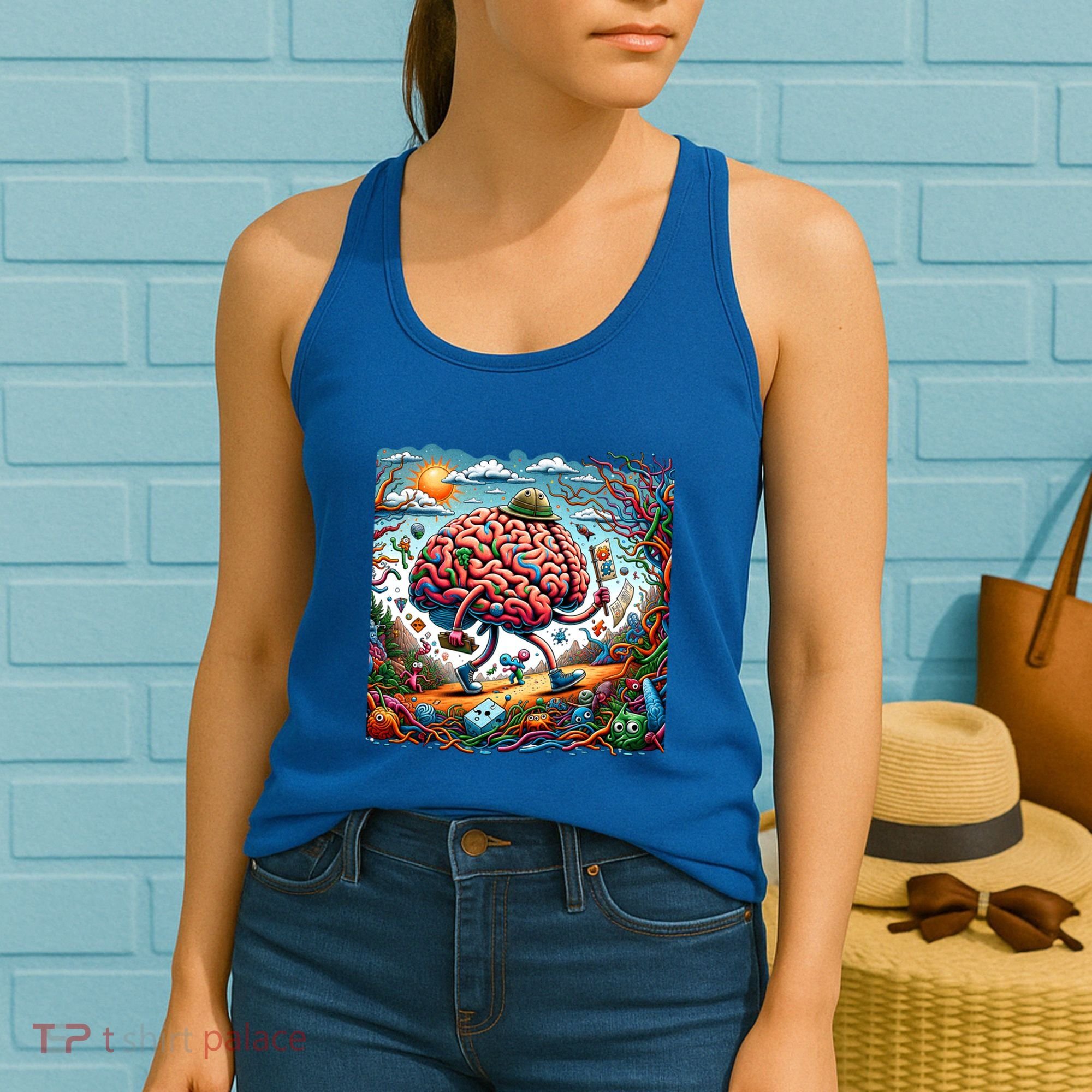 Funny Brain Adventure AlzheimerS Patients And Caregivers Gift Women's Tank Top