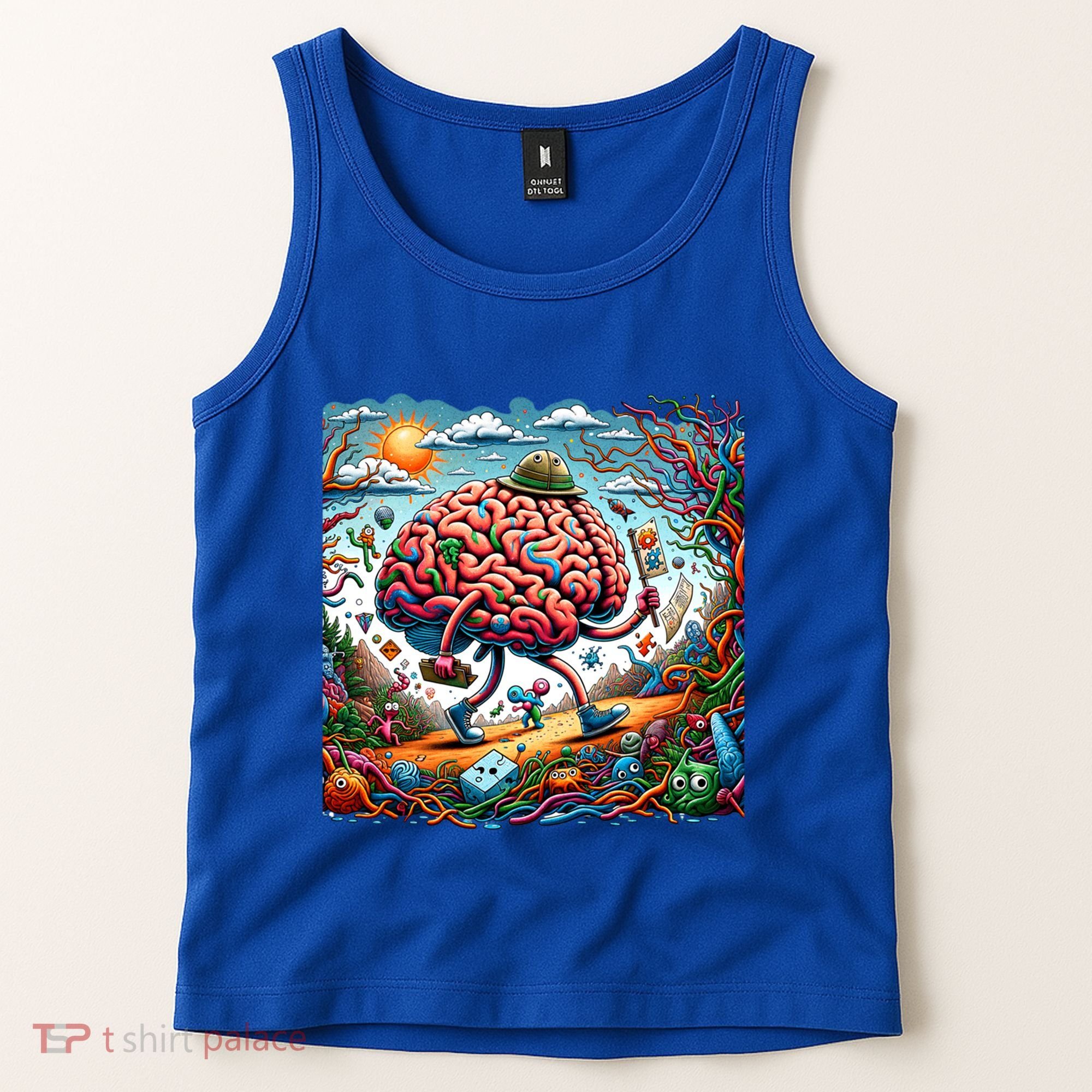 Funny Brain Adventure AlzheimerS Patients And Caregivers Gift Tank Top