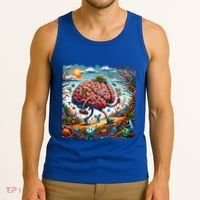 Funny Brain Adventure AlzheimerS Patients And Caregivers Gift Tank Top thumb 3
