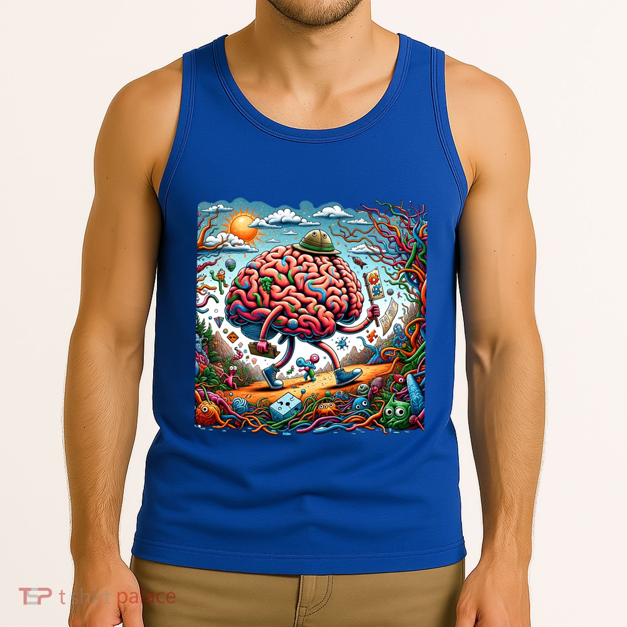 Funny Brain Adventure AlzheimerS Patients And Caregivers Gift Tank Top
