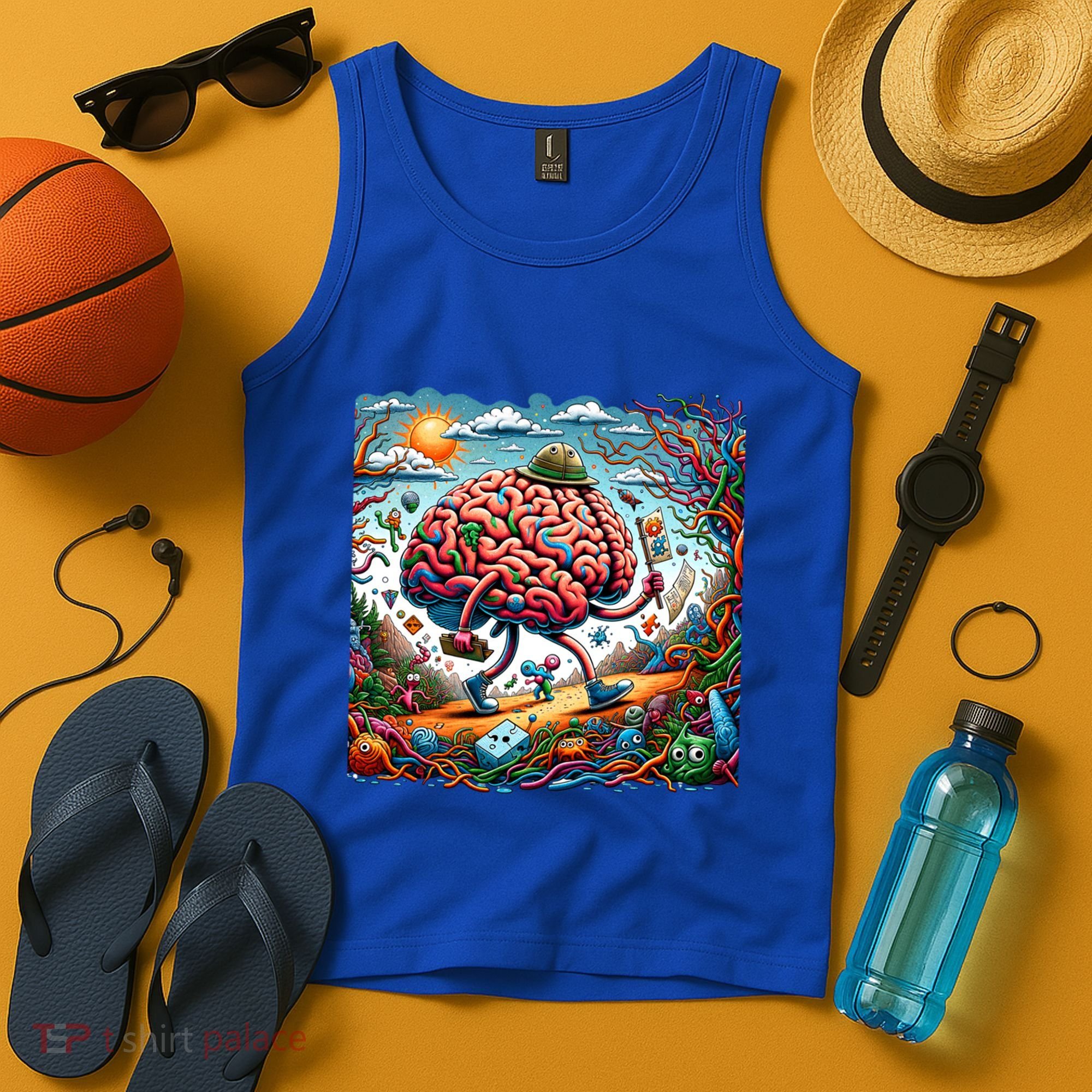 Funny Brain Adventure AlzheimerS Patients And Caregivers Gift Tank Top