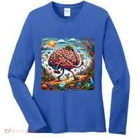 Funny Brain Adventure AlzheimerS Patients And Caregivers Gift Women's Long Sleeve Shirt thumb 0