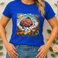 Funny Brain Adventure AlzheimerS Patients And Caregivers Gift Women's T-Shirt thumb 2