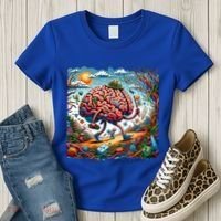 Funny Brain Adventure AlzheimerS Patients And Caregivers Gift Women's T-Shirt thumb 3