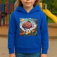 Funny Brain Adventure AlzheimerS Patients And Caregivers Gift Kids Hoodie thumb 3
