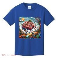 Funny Brain Adventure AlzheimerS Patients And Caregivers Gift Kids T-Shirt thumb 0