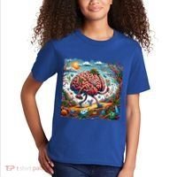 Funny Brain Adventure AlzheimerS Patients And Caregivers Gift Kids T-Shirt thumb 2