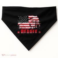 Funny Beagle American Flag Dog Dad Dog Mom USA-Made Doggie Bandana thumb 0