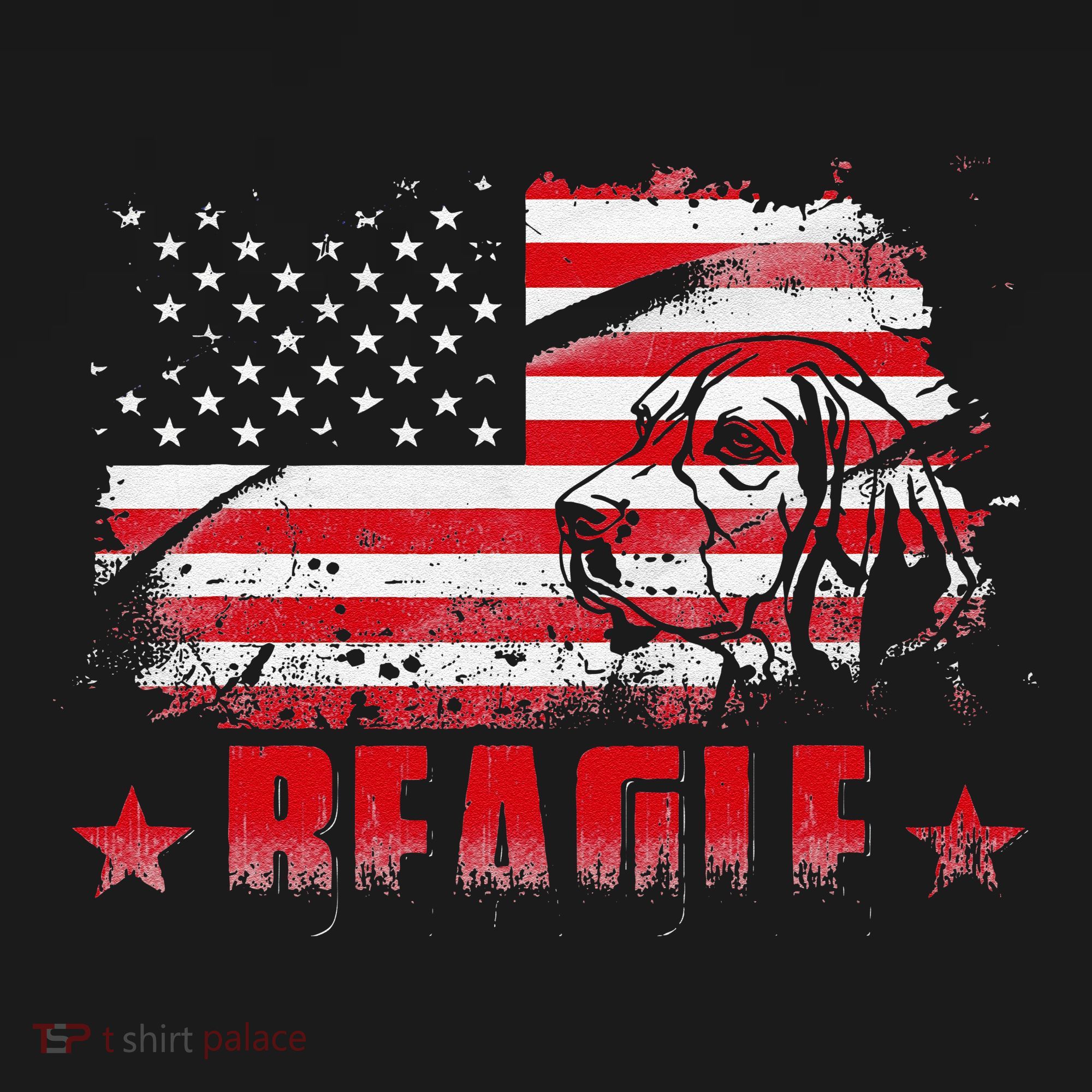 Funny Beagle American Flag Dog Dad Dog Mom Women's Hoodie