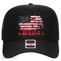 Funny Beagle American Flag Dog Dad Dog Mom Hat thumb 0