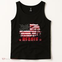 Funny Beagle American Flag Dog Dad Dog Mom Tank Top thumb 2