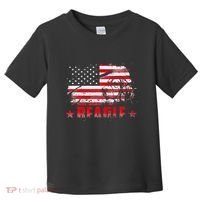 Funny Beagle American Flag Dog Dad Dog Mom Toddler T-Shirt thumb 0