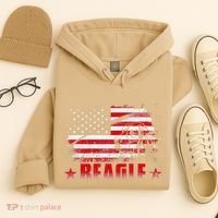 Funny Beagle American Flag Dog Dad Dog Mom Hoodie thumb 4