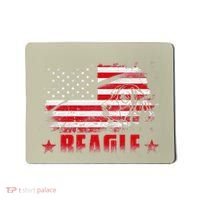 Funny Beagle American Flag Dog Dad Dog Mom Mousepad thumb 0