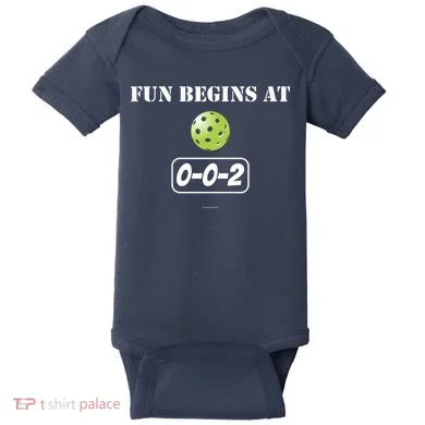 Fun Begins At 002 Baby Bodysuit