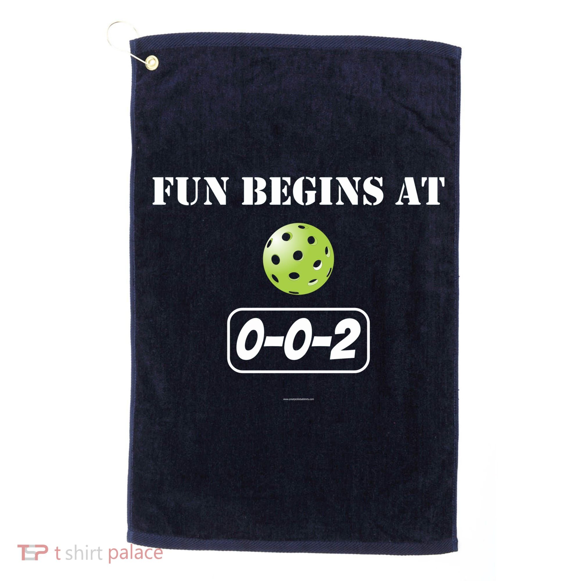 Fun Begins At 002 Golf Towel