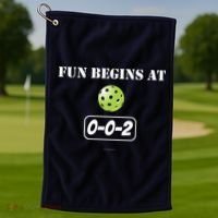 Fun Begins At 002 Golf Towel thumb 1