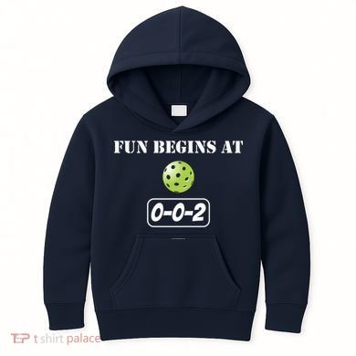 Fun Begins At 002 Kids Hoodie