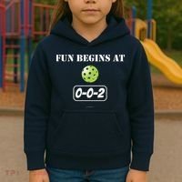 Fun Begins At 002 Kids Hoodie thumb 3
