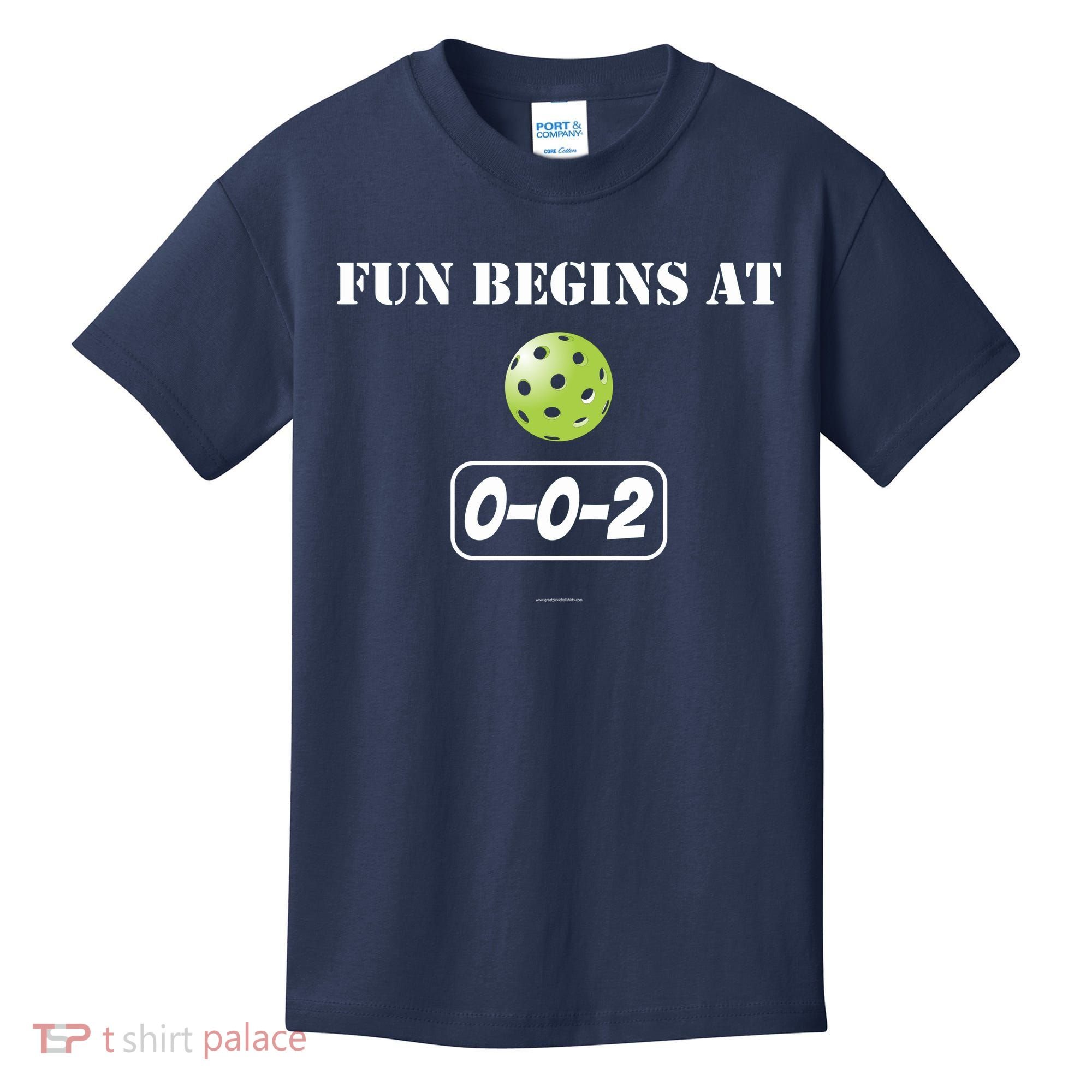 Fun Begins At 002 Kids T-Shirt