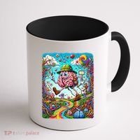 Funny Brain Adventure Landscape AlzheimerS Awareness Gift Coffee Mug thumb 1