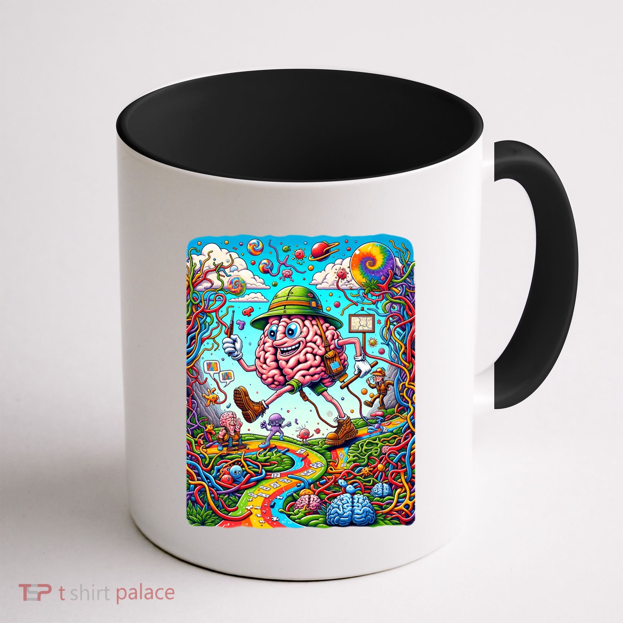 Funny Brain Adventure Landscape AlzheimerS Awareness Gift Coffee Mug
