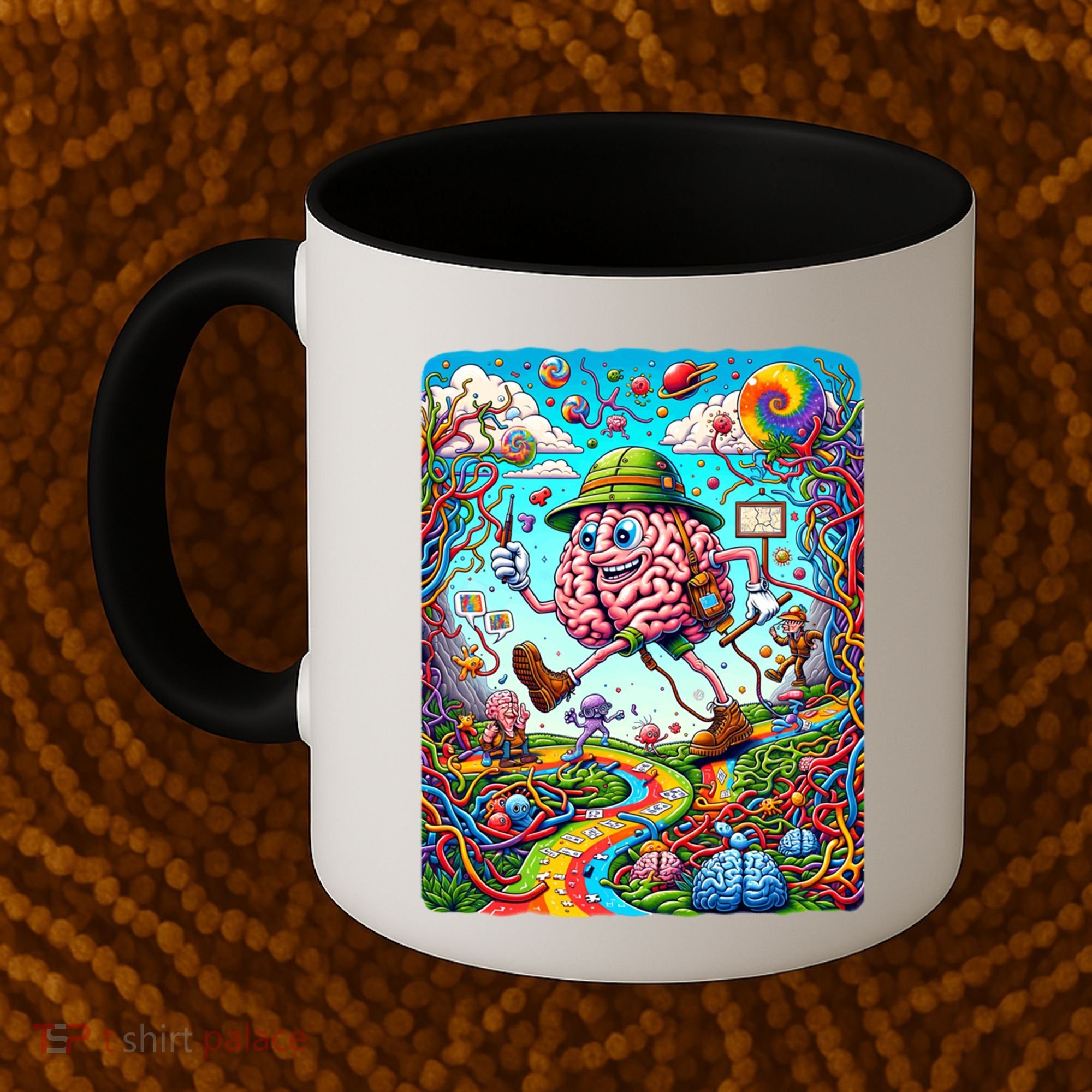 Funny Brain Adventure Landscape AlzheimerS Awareness Gift Coffee Mug