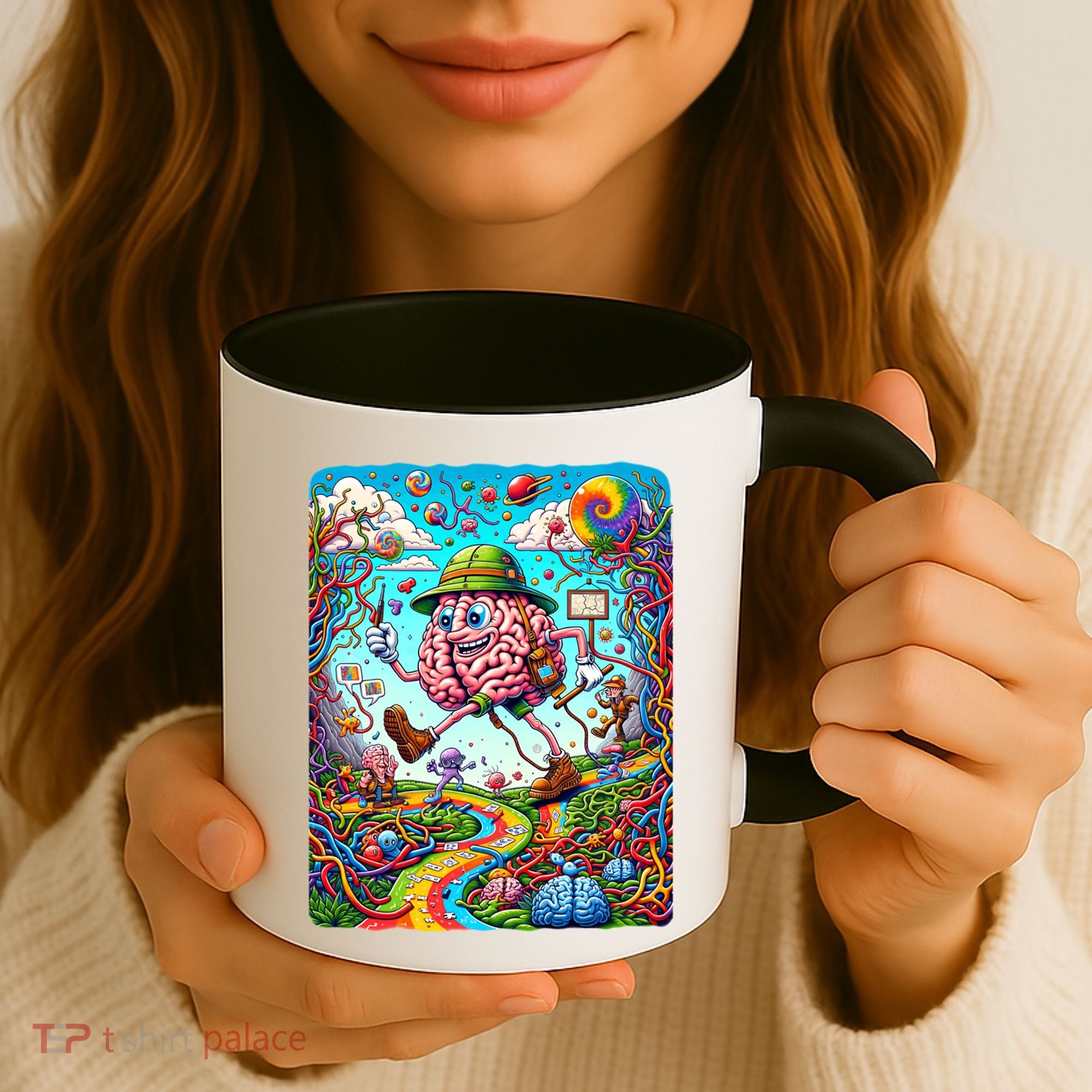 Funny Brain Adventure Landscape AlzheimerS Awareness Gift Coffee Mug