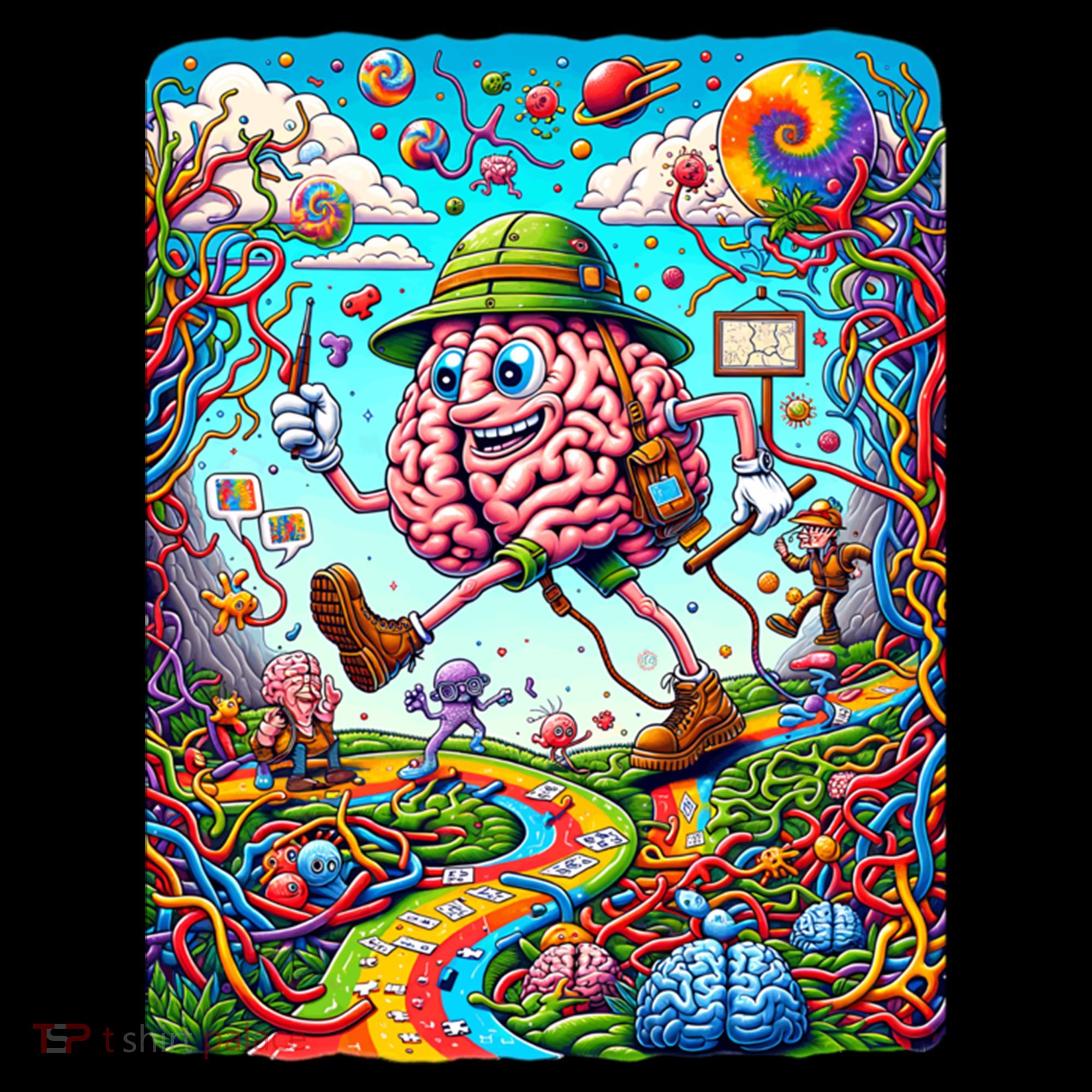 Funny Brain Adventure Landscape AlzheimerS Awareness Gift Coffee Mug