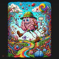 Funny Brain Adventure Landscape AlzheimerS Awareness Gift Women's Hoodie thumb 2