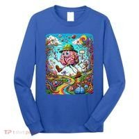Funny Brain Adventure Landscape AlzheimerS Awareness Gift Long Sleeve Shirt thumb 0