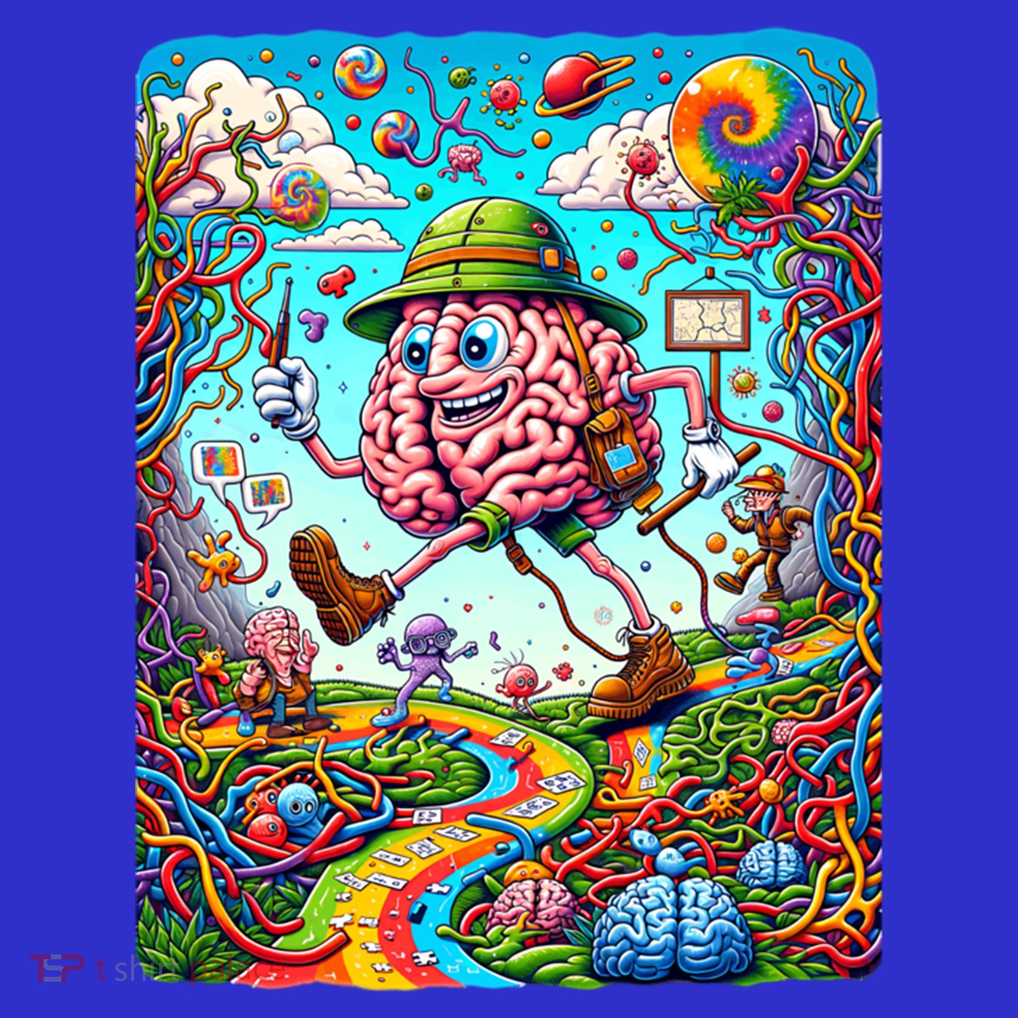 Funny Brain Adventure Landscape AlzheimerS Awareness Gift Sweatshirt
