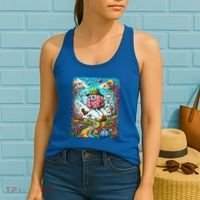 Funny Brain Adventure Landscape AlzheimerS Awareness Gift Women's Tank Top thumb 2