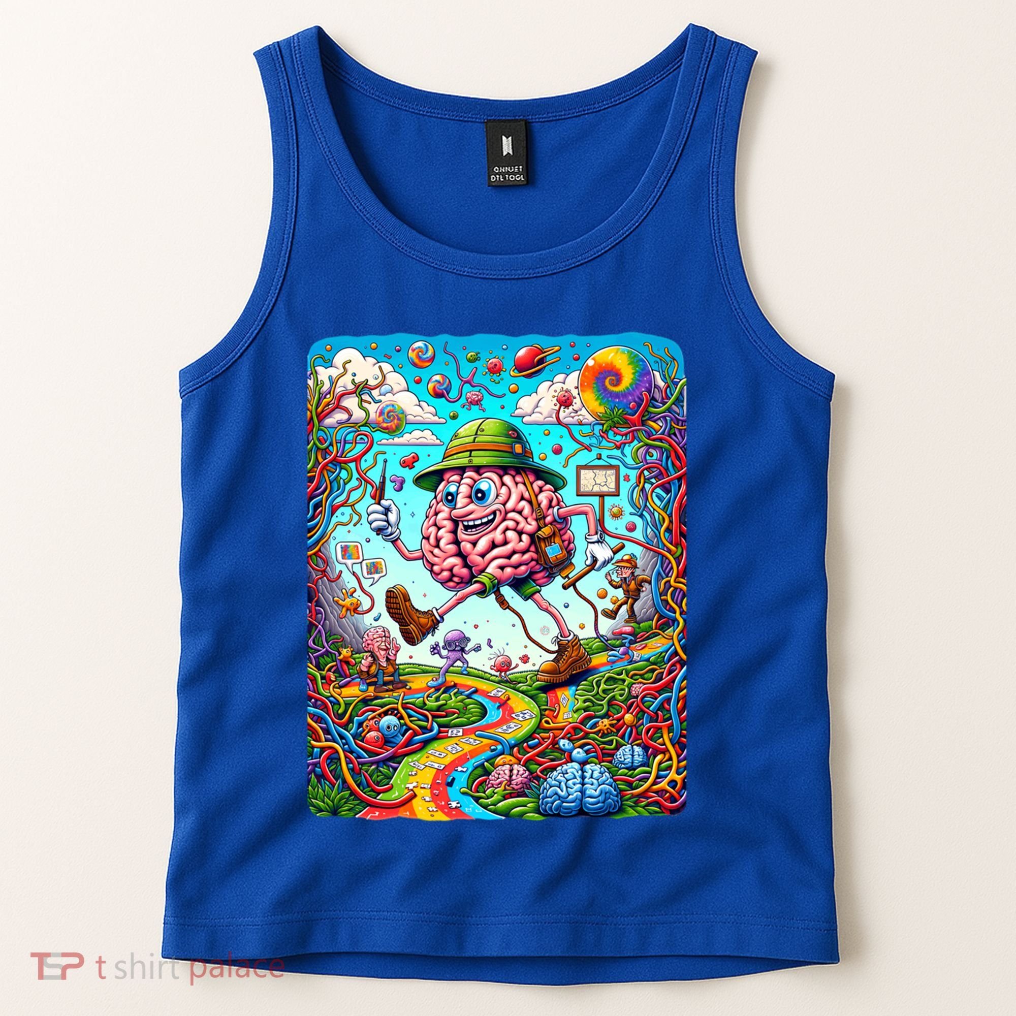 Funny Brain Adventure Landscape AlzheimerS Awareness Gift Tank Top