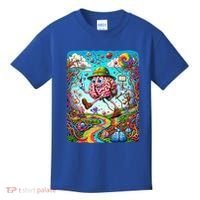 Funny Brain Adventure Landscape AlzheimerS Awareness Gift Kids T-Shirt thumb 0