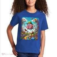 Funny Brain Adventure Landscape AlzheimerS Awareness Gift Kids T-Shirt thumb 2