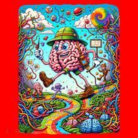 Funny Brain Adventure Landscape AlzheimerS Awareness Gift Santa Hat thumb 1