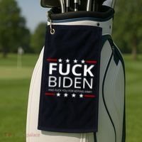 F!ck Biden And F*ck You For Voting Him Golf Towel thumb 2