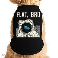 Flat Bro Astronaut Space Funny Earth Conspiracy Theory Gift Doggie Tank thumb 0