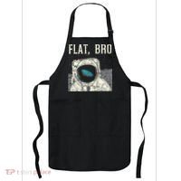 Flat Bro Astronaut Space Funny Earth Conspiracy Theory Gift Apron thumb 0