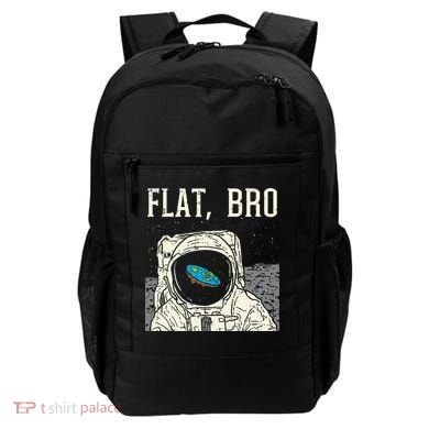 Flat Bro Astronaut Space Funny Earth Conspiracy Theory Gift Backpack
