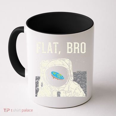 Flat Bro Astronaut Space Funny Earth Conspiracy Theory Gift Coffee Mug