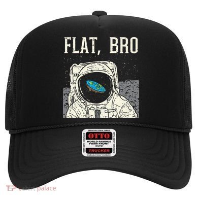 Flat Bro Astronaut Space Funny Earth Conspiracy Theory Gift Hat