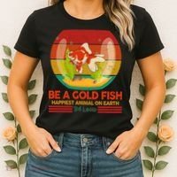 Funny Be A Gold Fish Happiest Animal On Earth Ted Lasso Women's T-Shirt thumb 2
